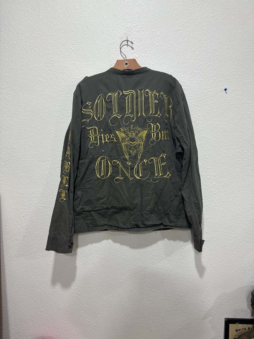 Blac Label 1968 Embroidered Military Field Jacket Grey